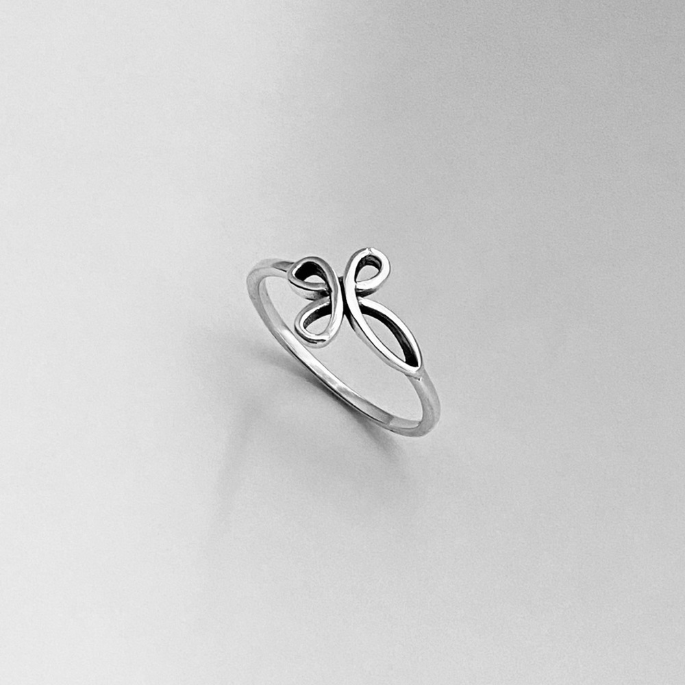 Silver Intertwined Cross Ring, Silver Ring, Relig… - image 5